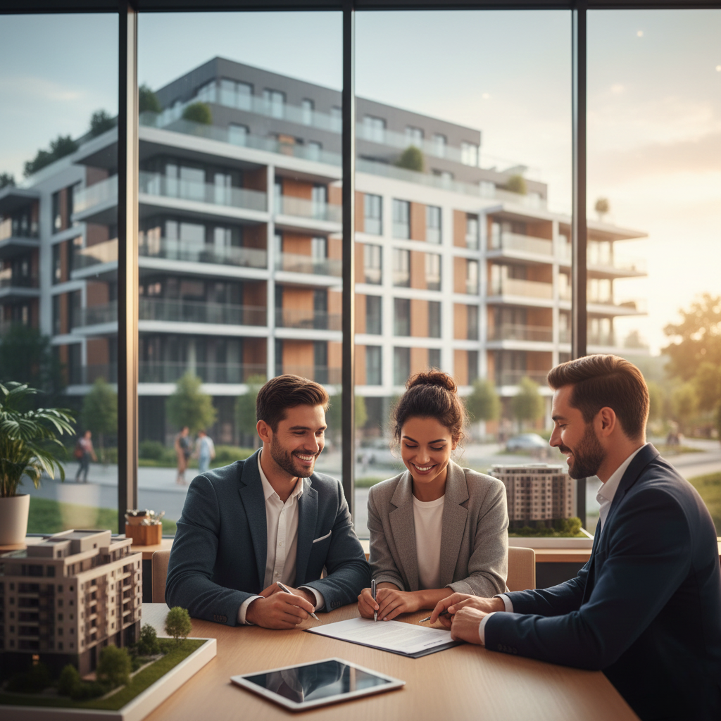 Pareja recibiendo asesoría para su inversión inmobiliaria en Bolivia 2026