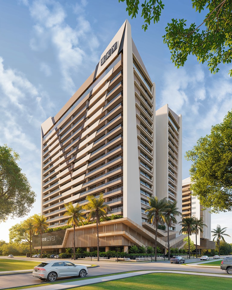 Proyecto Sky Level Equipetrol fachada moderna