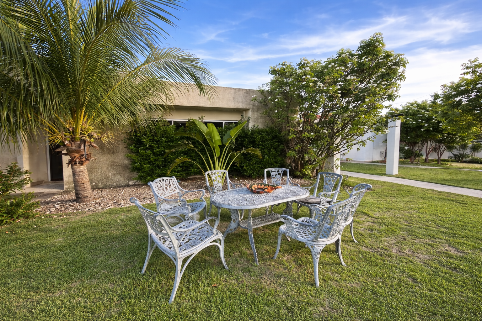 patio y áreas exteriores de la vivienda