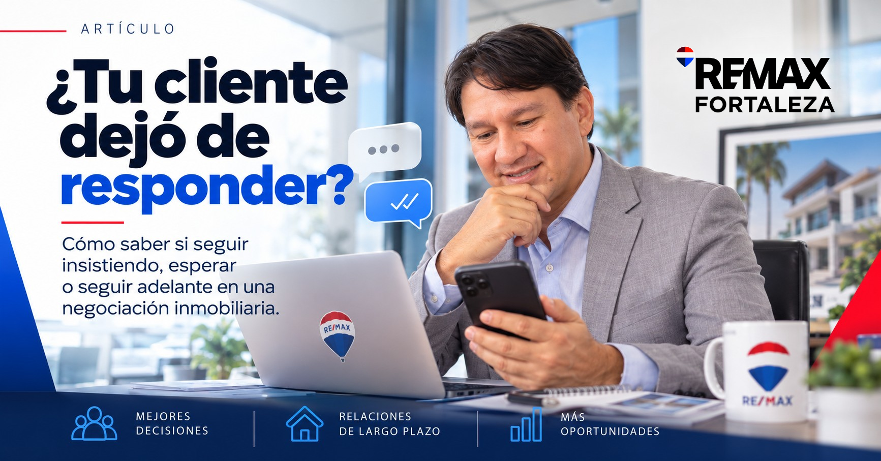 Seguimiento a clientes inmobiliarios que dejan de responder, consejos de Rolando Moro, RE/MAX Fortaleza